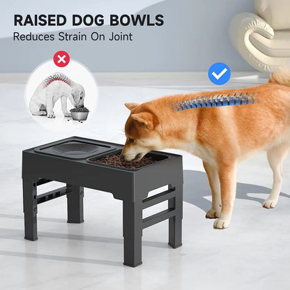 Innovative anti-splashing bowl on adjustable stand